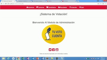 sistema de votacion v2 (Informática Orellana) hecho en php y mysql y boostrap.