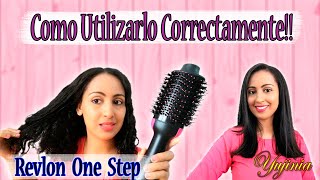 Como Usar Correctamente el Cepillo Secador de Revlon  One Step 😃 Hair Dryer and Volumizer