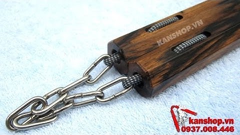 côn nhị khúc | Gỗ mun hoa | Dây dù xích | Ebony | Kanshop.vn | 0937.008.446 | Côn nhị khúc gỗ quý