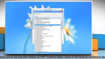 AVG® AntiVirus 2013 error "Your computer system time seems to be inaccurate" in Windows® 8