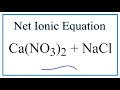 Net Ionic Equations and Spectator Ions