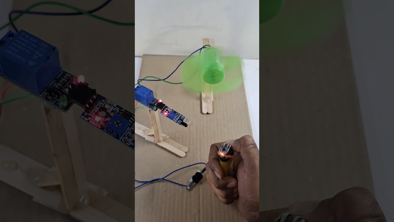 Automatic Fire Detection Fan 