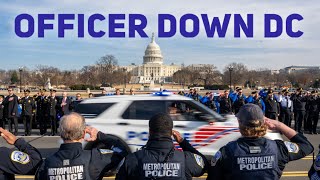 DC Police Officer killed in line of duty and 1000s come out to pay respects.