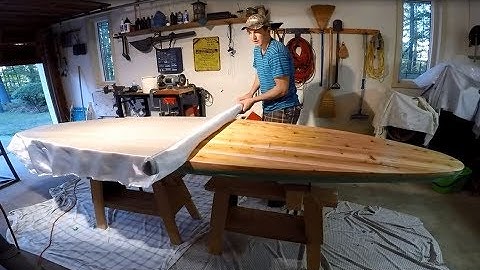 Building a Wooden Paddle Board - Part 8: Fiberglassing