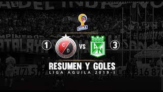 Cúcuta vs Nacional: resumen del partido 1-3 Liga Águila 2019-I