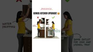 GENIUS KITCHEN UPGRADE! 🤯 #shorts #civilengineering065 #viral