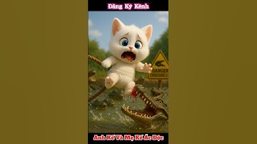 Mèo Em Bị Cá Sấu Cắn #cat #love #story #shorts