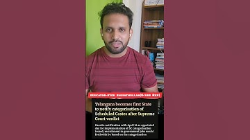 Telangana First State to Implement SC and ST Sub-Categorisation - know why