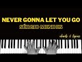 Never Gonna Let You Go - Sergio Mendes | Piano ~ Cover ~ Accompaniment ~ Backing Track ~ Karaoke