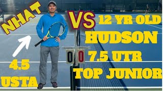 Tennis Match vs Hudson 12 Years Old 7.5 UTR Top Junior