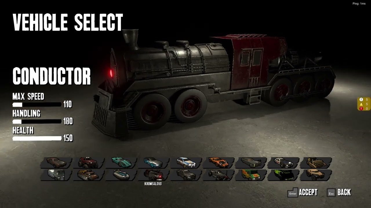 Kroms Car Combat - Conductor Visual Update