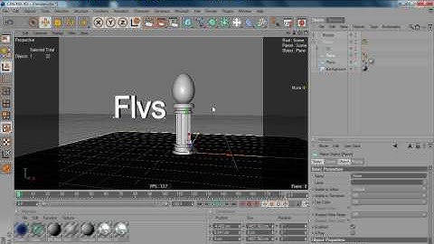 Cinema 4D R11 - Tutorial - 1 - Modeling a Pillar and a egg - part 2
