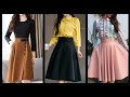 gorgeous plain easy to make midi skirts collection for business women and girls