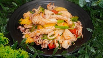 Mẹo XÀO MỰC giòn ngọt không ra nước - MỰC XÀO THẬP CẨM đậm vị món nhậu hay ăn cơm đều ngon