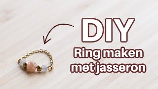 Ring Maken met Jasseron Ketting