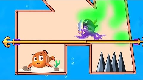 Save The Fish Gameplay/ Fish Pin Fishdom Game - Pull The Pin