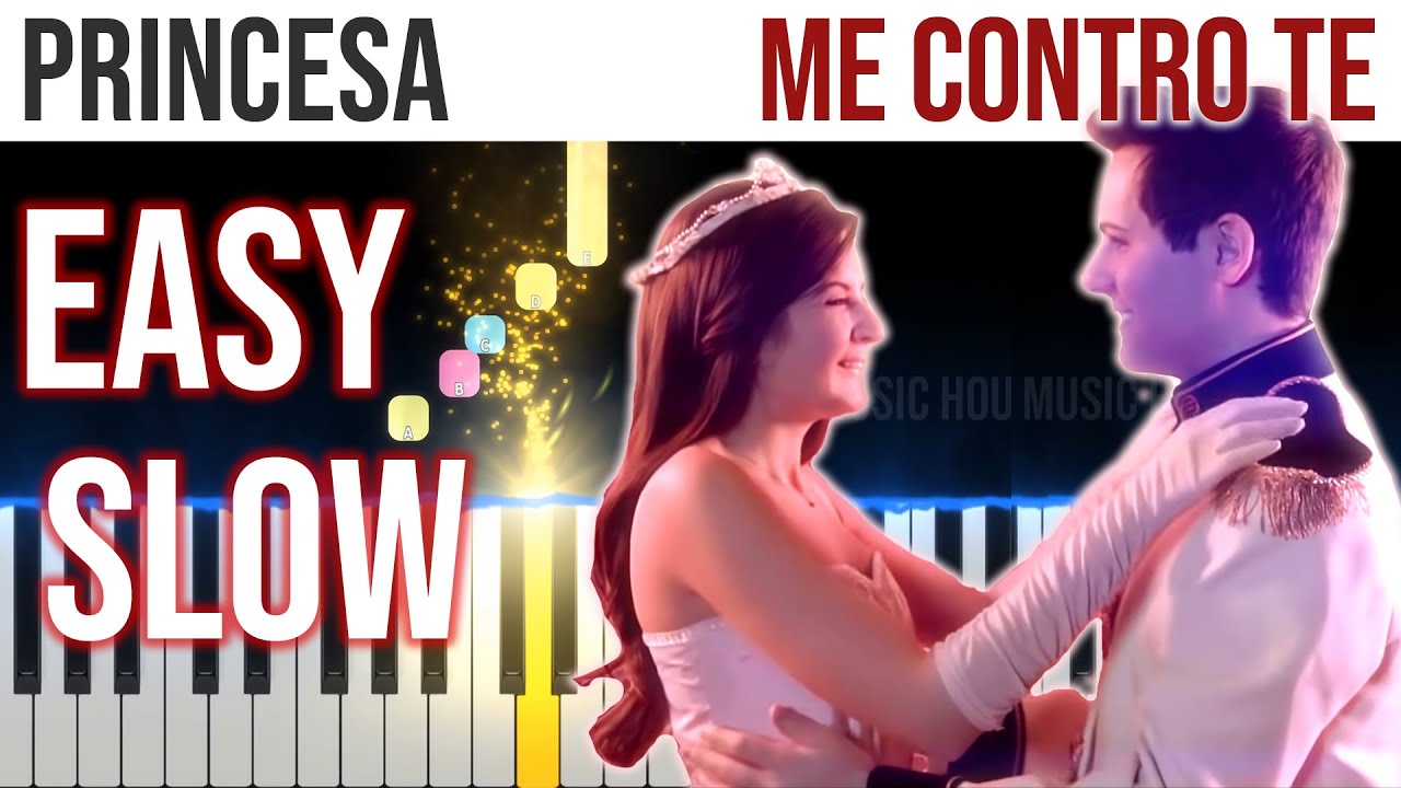 princesa-me-contro-te-easy-slow-piano-tutorial-with-melody-chords