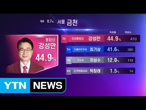 [이 시각 개표현황] 불꽃 튀는 격전지 / YTN