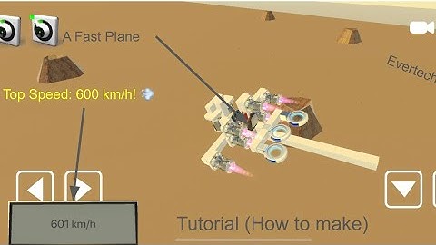 How To Make A Fastest Plane Without Mods in Evertech Sandbox!