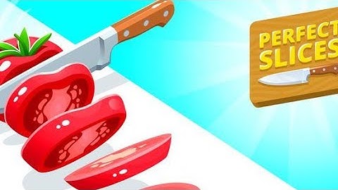 Perfect Slice Fruits Cutting Game 🍏🍐🍓🍒 #Asmr #perfectslice