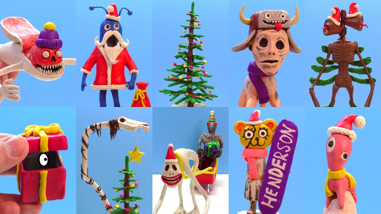 All Monsters Trevor Henderson 🎄 Happy New Year 2021 with Clay