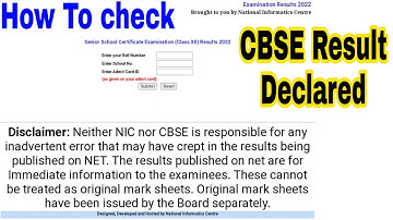 CBSE Result Declared 2022 || How to Check CBSE Result Class 12