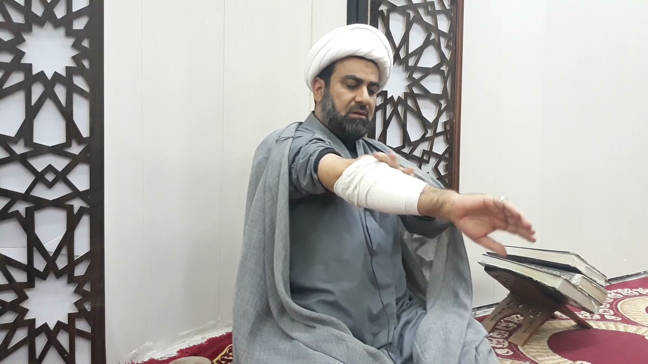 وضوء الجبيرة بصورة عملية .السيد السيستاني دام ظله
