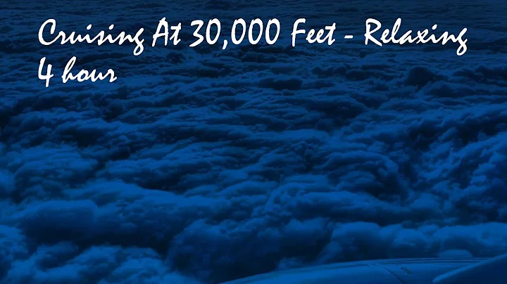 Cruising at 30,000ft 4 hour - Sleep - Meditate - Anxiety - Calming - Relax - Soothing - Rain