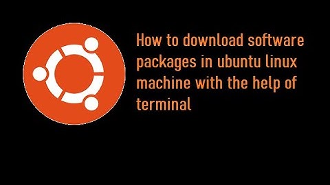 How to install software package from terminal in ubuntu Linux machine
