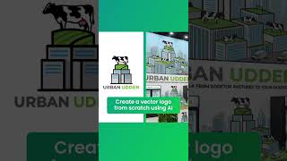 Create a vector logo from scratch using AI