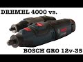 #031 Multiszlifierki: Bosch GRO 12v 35 vs Dremel 4000