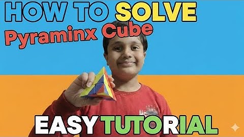 HOW TO SOLVE PYRAMIX 3X3 RUBIK