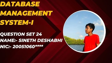 Database Management system | Java Institute for Advanced Technology | Question set number 24
