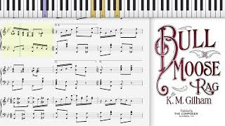 Bull Moose Rag by K. M. Gilham (1912, Ragtime piano) @RagtimeDorianHenry