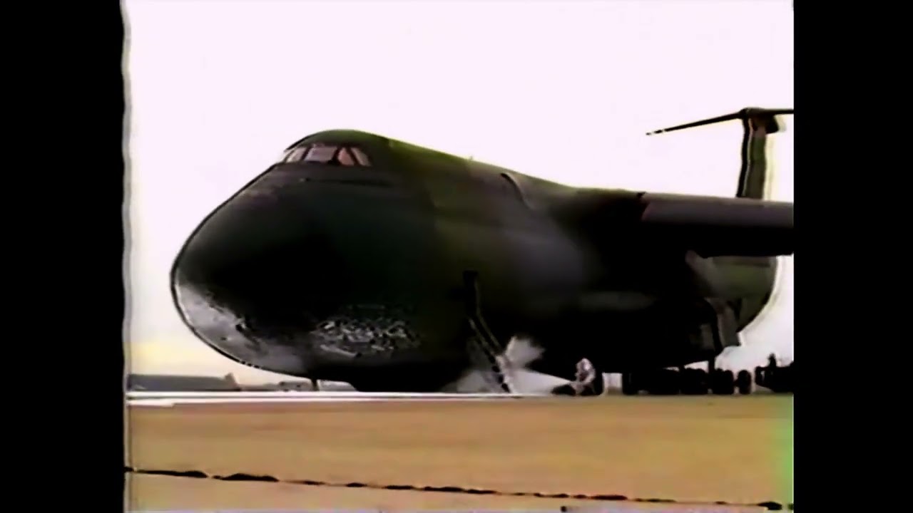 From the Web:US Air Force C5A Galaxy Landing with Failed Nose Gear deployment at Rhein Mein Air Base