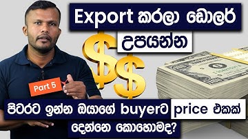 How To Do a Proper Costing And Pricing For Your Export Product To Earn Dollars? (Step By Step)