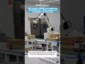 Box sealing, labeling and palletizing production line - A box opener can be added at the front end