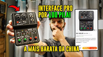 MESA/INTERFACE DE ÁUDIO MAIS BARATA DO MUNDO! SERÁ QUE PRESTA?