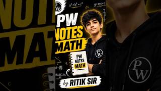 PW NOTES MATHS RITIK SIR  physics wallah #viral #short #pw #maths #video#treding #vidio