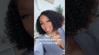 Best Curly Wig EVER!!! Perfect for Beginners #gluelesswigs