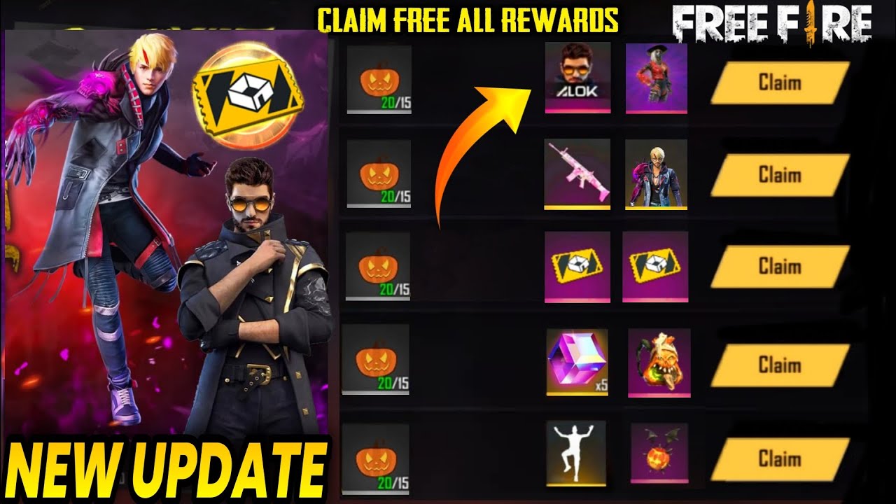 New Update ������ Claim Free All Rewards || Halloween Event Garena - Free