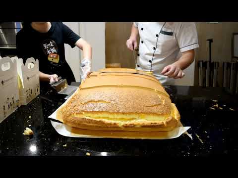 Jiggly Cake - How to Cutting Original Giant cheese cake?