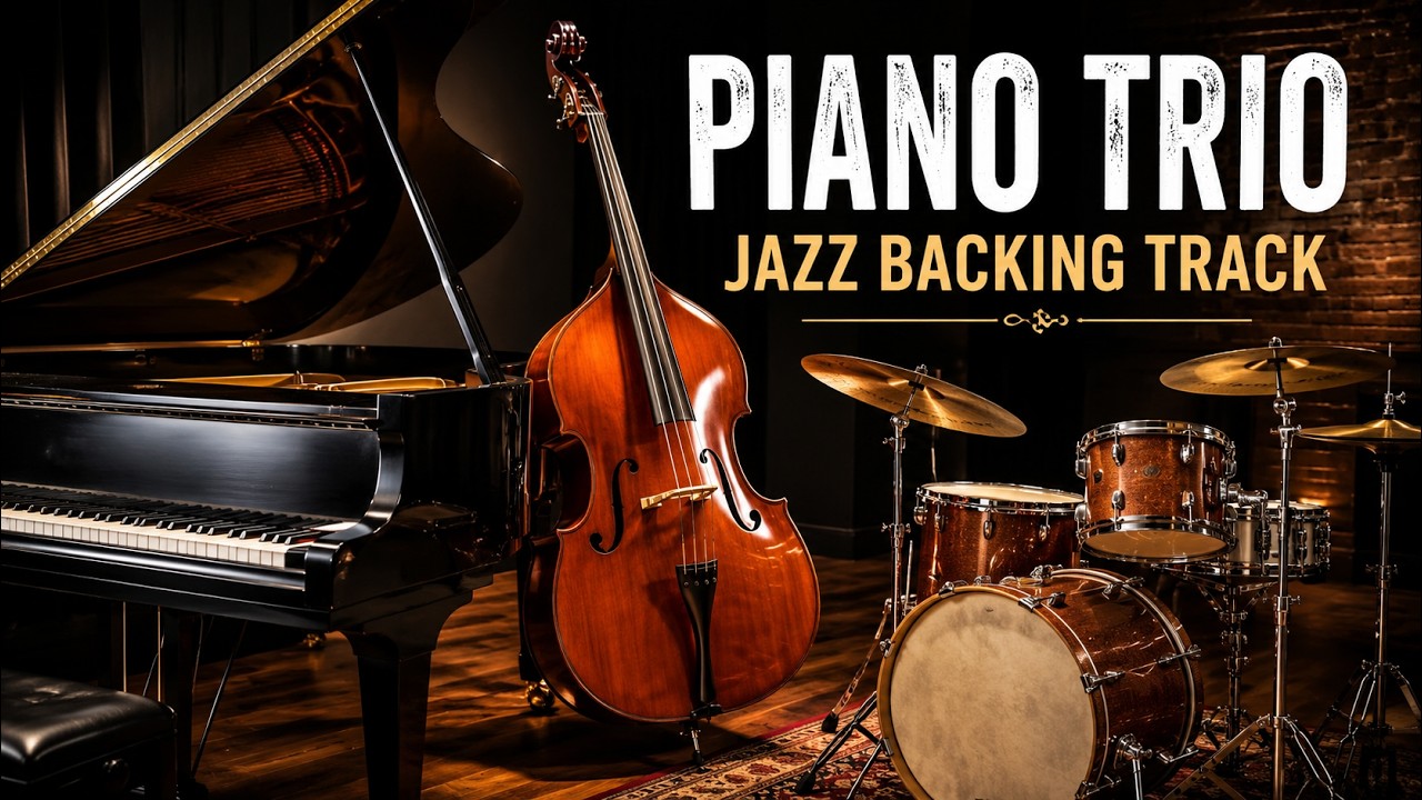 Piano Trio Jazz Backing Track | 32 Bar Swing for Jazz