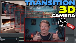 OBS Transitions 2D to 3D Camera Stinger