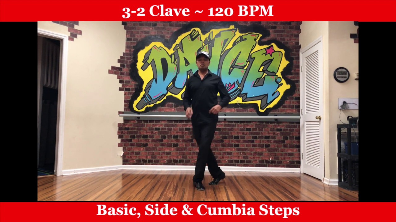 Salsa Dancing for Absolute Beginners - Rhythm 3-2 clave - 120 BPM - YouTube