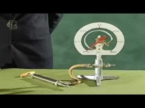 Опыты по физике. Устройство металлического манометра