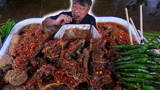 ก๋วยเตี๋ยวน้ำตกจิ้นนึ่งเอ็นนึ่ง พริกเผา30เม็ดกะปิสุราษฎร์หอมลำขนาดครับ-02-08-2024-