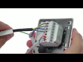 How to wire up the Comfortzone touchscreen thermostat 8259