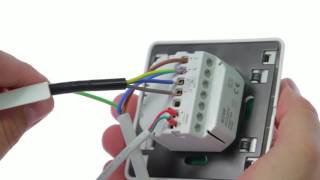How to wire up the Comfortzone touchscreen thermostat 8259 - YouTube
