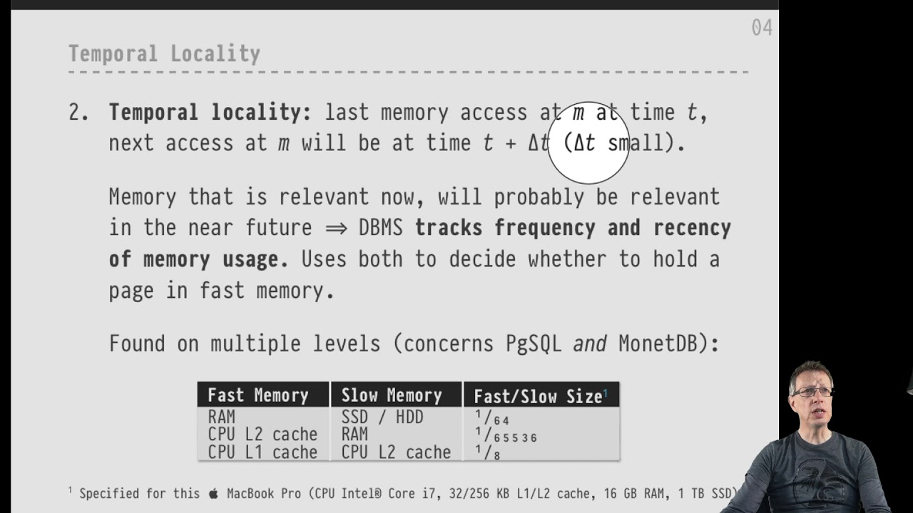 DB2 — Chapter #06 — Video #19 — Memory latency, spatial and temporal ...